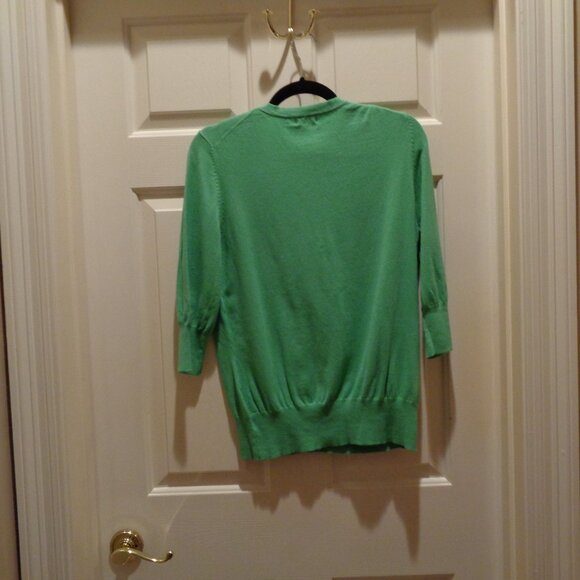 Green cardigan in size L by Merona with push-up sleeves - Picture 3 of 3